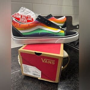 Vans Old Skool Rainbow Drip New with tags, size 9.5 for men - size 11 for women